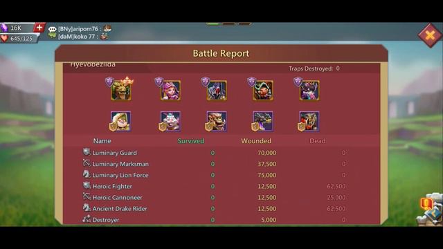 SOLO TRAP 9M TROOPS VS BRIGADIER T5 T4 FULL MYTHIC CHAMPIONS | LORDS MOBILE INDONESIA смотреть онлайн