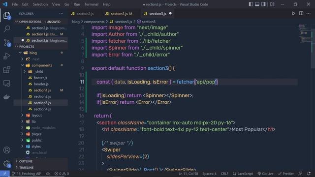 Next.js Blog Application with Tailwind CSS - For Beginners [#20] - Display All Fetch Data смотреть онлайн