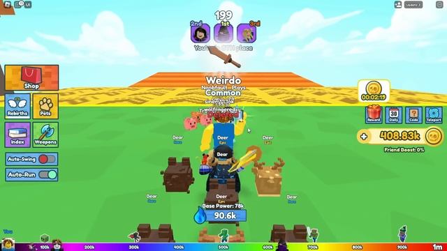 SWORD FIGHTERS RACE!?!? Sword Race Roblox! смотреть онлайн