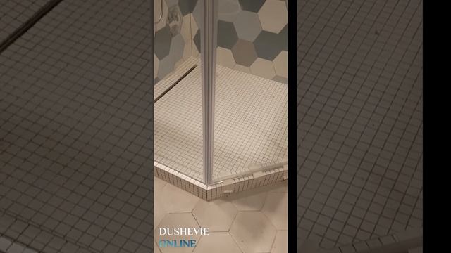 Душевое ограждение, душевая перегородка трапеция из стекла Cellini TOSCANA FEST 001 хром. смотреть онлайн