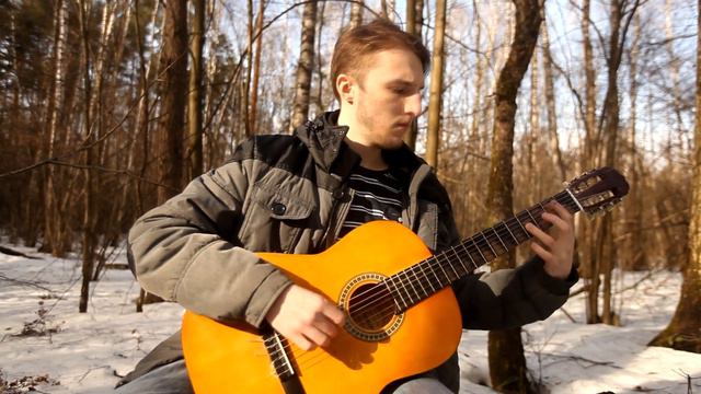 Jeremy Soule - Dragonborn (The Elder Scrolls V Skyrim main theme) (guitar cover by Andrey SRJ) смотреть онлайн