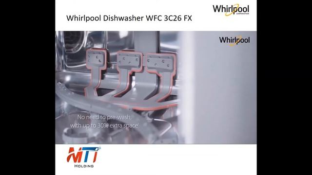 Whirlpool Dishwasher WFC 3C26 FX смотреть онлайн