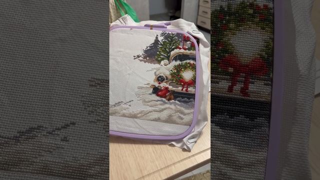 Вышивка крестом / «Новогодняя машина» от Панна ❤️? #crosstitch #handmade #вышивка смотреть онлайн