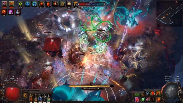 【Self-Curse Perma Berserk Frenzy】+ Vengeant Cascade & Hydro COMBO (Perma Zoom / Bow Build Test 101) смотреть онлайн