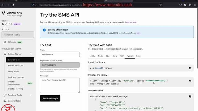 How to Send Free SMS using SMS API in Python? смотреть онлайн