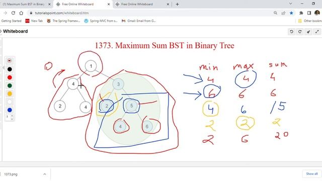 Leetcode 1373 Maximum Sum BST in Binary Tree - Hard Problem смотреть онлайн