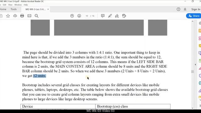 WE Wk 03 Video 03 (3-Cols Layout using Bootstrap) смотреть онлайн