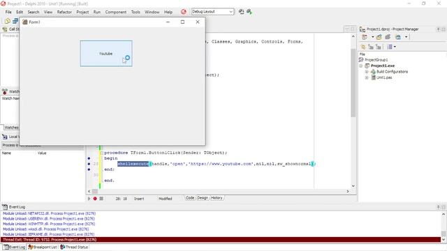 Delphi - Open Webpage смотреть онлайн