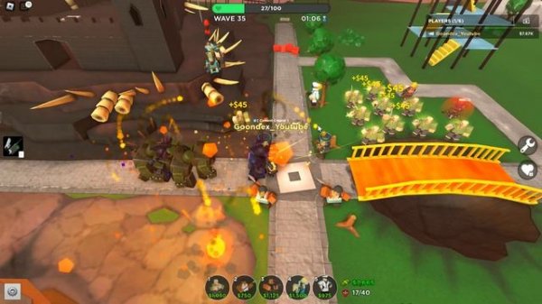 Warden and Engineer Hardcore mode Roblox Tower Defense Simulator