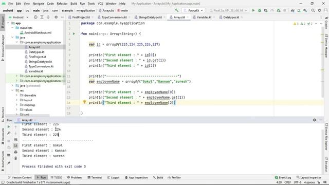 Android app development with kotlin|# part 10|Arrays... смотреть онлайн