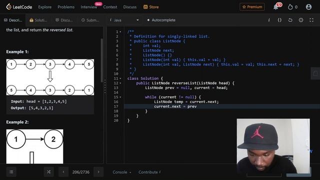 Reverse Linked List | Linked Lists | Java смотреть онлайн