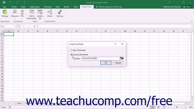 Excel 2016 Tutorial Power Pivot PivotTables and PivotCharts Microsoft Training Lesson смотреть онлайн