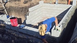 Как сделать подвал в доме своими руками. Часть 2. Кладка стен, перкрытие.