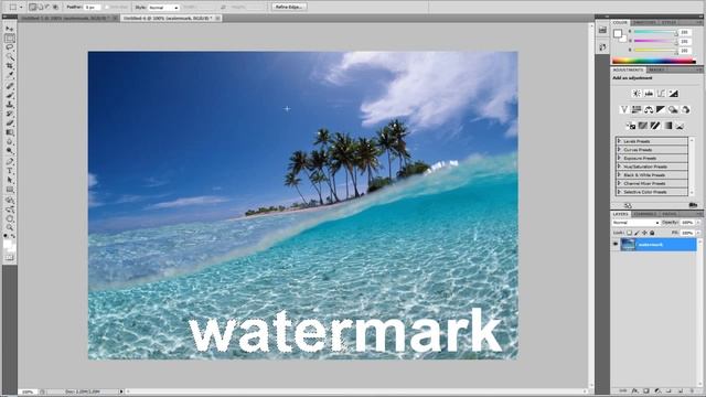 How to Remove Watermarks Tutorial| Photoshop CS5 смотреть онлайн