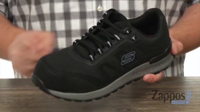 SKECHERS SAFETY SHOES 77180 BLACK смотреть онлайн