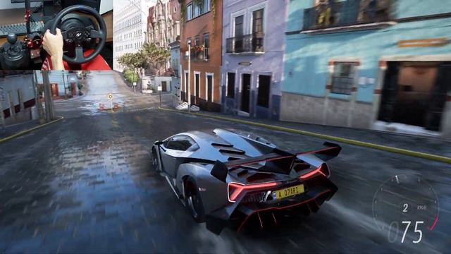 1400HP Lamborghini Veneno - Forza Horizon 5 | Thrustmaster T300RS Gameplay смотреть онлайн