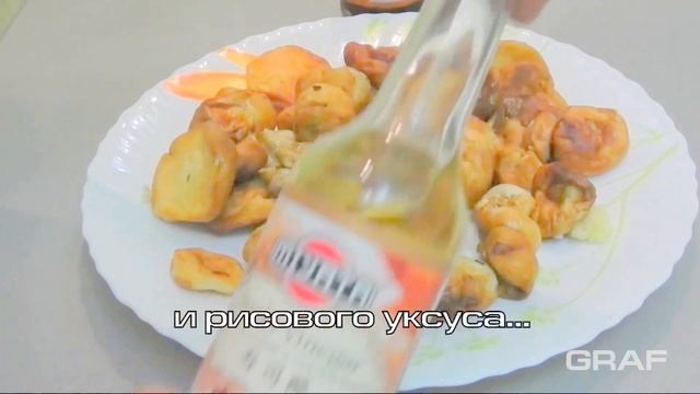 Дождевик (гриб) жареный с чесночком. смотреть онлайн