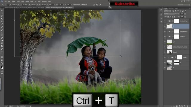 Free Adobe Photoshop Tutorial- Photoshop Manipulation Tutorial on Cute Childs смотреть онлайн