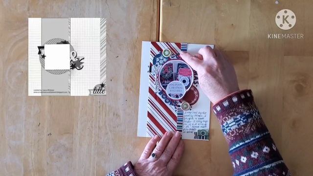 #SKETCHSUNDAY - #30DSCBLREVISITED (SERIES 1, DAY 2) - 6X8 LAYOUT, CHRISTMAS BOOKS смотреть онлайн