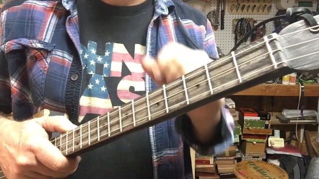 Black Java Cigar Box Guitar with "Rusty Patina" appointments смотреть онлайн