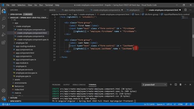 Angular 10 + Spring Boot CRUD Full Stack App - 15 - Angular Create Employee Form Handling смотреть онлайн
