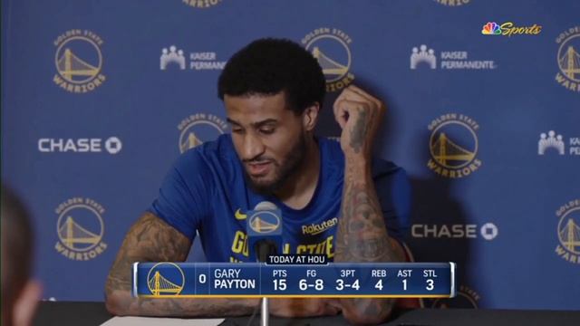 Gary Payton II Postgame Interview | Golden State Warriors beat Houston Rockets 106-95 смотреть онлайн