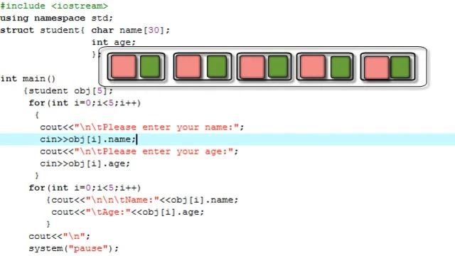 C++ in Hindi 28 Structures Part 4 Arrays of Structures YouTube смотреть онлайн