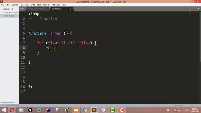 PHP Tutorials for Beginners 35 - Functions with For Loop inside смотреть онлайн