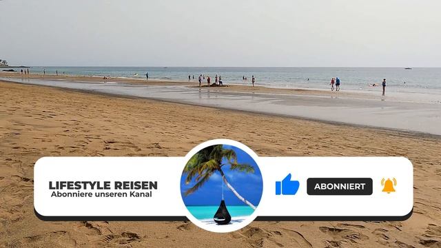 ? PLAYA GRANDE Beach Walk Lanzarote ▶ Strandspaziergang entlang des Strandes in Puerto del Carmen смотреть онлайн