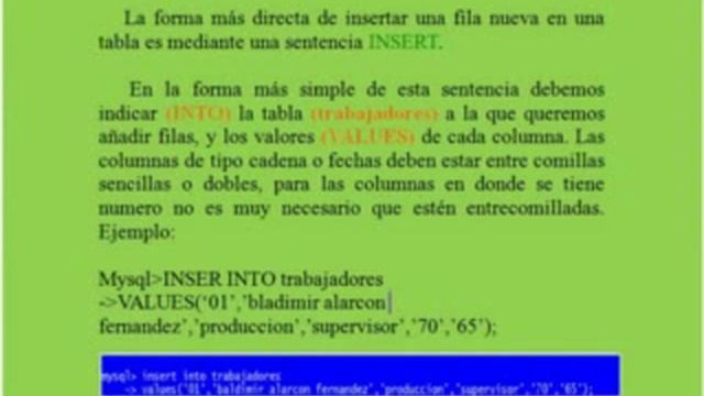 Comandos Mysql смотреть онлайн