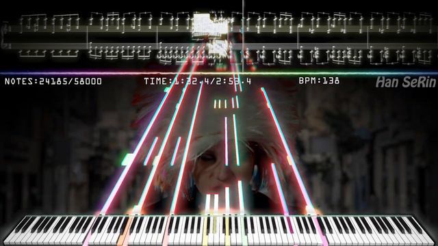 🎶 Marnik - Up & Down (Feat. Beat Saber) Impossible Piano! | 58,000 Notes! | Black MIDI / Piano смотреть онлайн