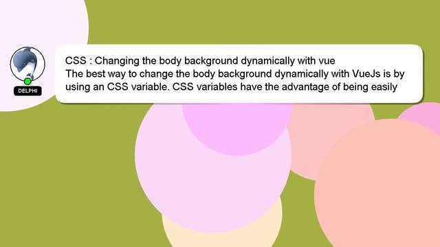 CSS : Changing the body background dynamically with vue смотреть онлайн