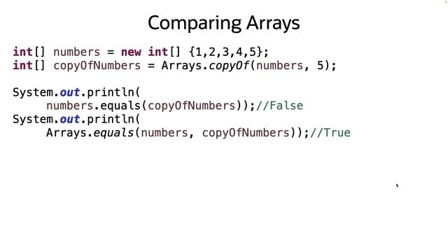 The Arrays Utility Class смотреть онлайн