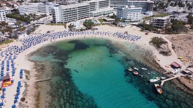 ▶️ Ayia Napa BEST BEACHES from above ► Aerial of Nissi Beach, Makronissos, Landa, Limanaki, Limnara смотреть онлайн