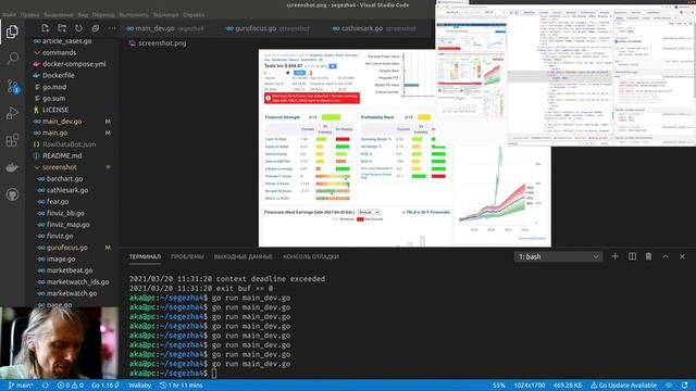 GoLang #42 - telegram-bot - улучшил информер для gurufocus.com смотреть онлайн