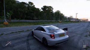 Forza Horizon 5 . Toyota Celica Sport Speciality II 2003 . Car Show Speed Jump Crash Test Drive .