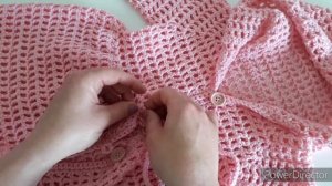 Вязание крючком #16 Кофта с капюшоном на лето для девочки/ Часть 2