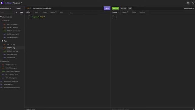 Insomnia Walkthrough - E-commerce Back-End смотреть онлайн
