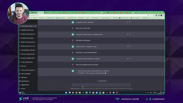 Como Usar INTELIGÊNCIA ARTIFICIAL + ChatGPT Para Criar Copys PERFEITAS de Produtos Dropshipping смотреть онлайн