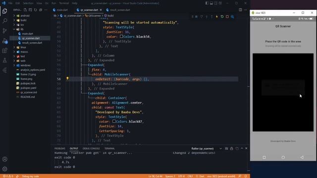 Flutter Tutorial: Flutter QR Code Scanner & QR Code Generator App | QRCode Flutter смотреть онлайн