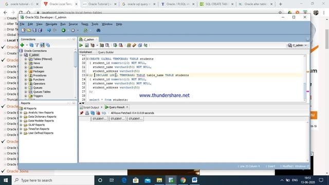 Oracle Global Temporary tables-5 смотреть онлайн