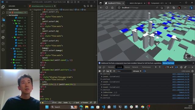 Tactical RPG with JavaScript #51: Displaying Life left (HP) of the character смотреть онлайн