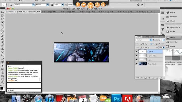 Photoshop Graphics Class : Lesson #1 - "Renders, Backgrounds, C4D's, Text." смотреть онлайн