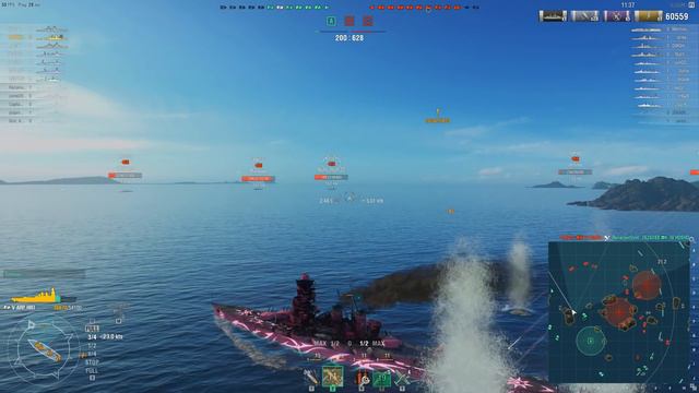 Туманный флот: ARP Hiei и ARP Takao / World Of Warships