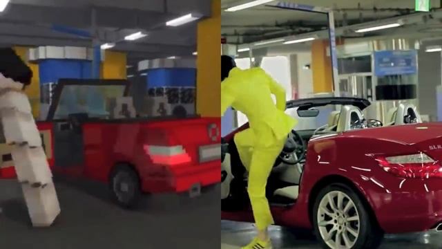 Minecraft Style and Gangnam Style side by side w/ Minecraft Style's Audio смотреть онлайн