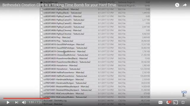 Creation Club's fatal error for hard drives смотреть онлайн