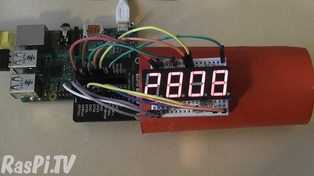 7-segment display countdown ticker on Raspberry Pi using Python смотреть онлайн