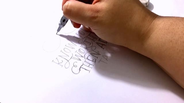 Know Your Worth, Then Add Tax - Real Time Lettering from Sketch to Finish смотреть онлайн