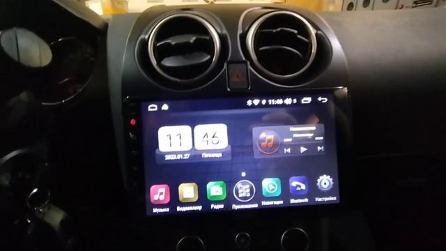 Nissan Qashqai J10 установка магнитолы 2/16Гб Unison 9HL смотреть онлайн