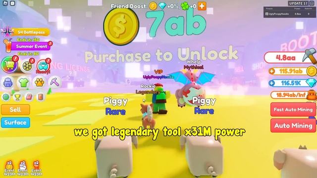 Unlocked The Strongest Pickaxe In Clicker Mining Simulator Roblox! смотреть онлайн